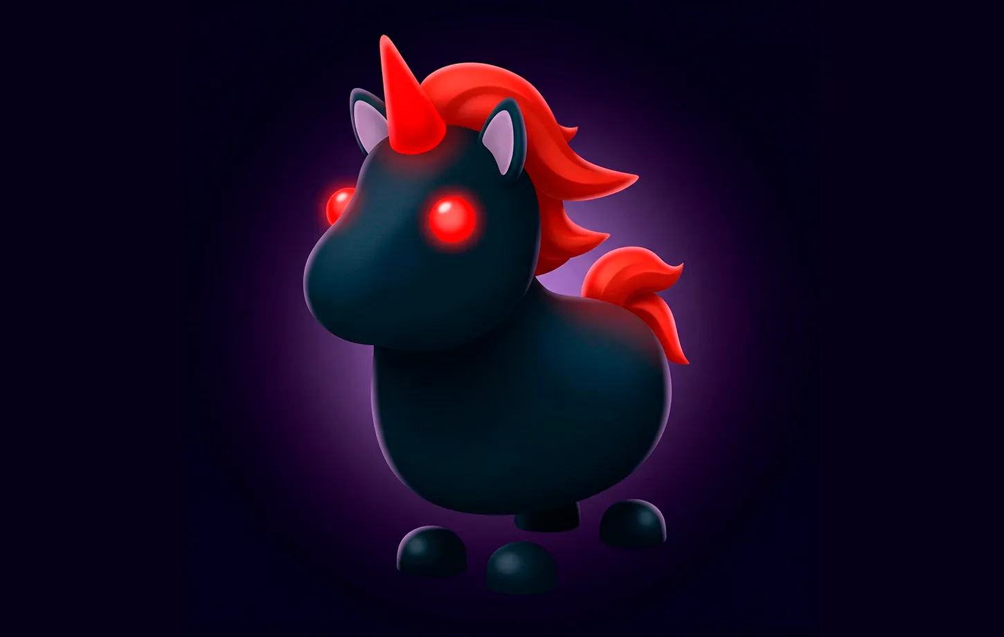 Evil unicorn rare pet in Adopt me