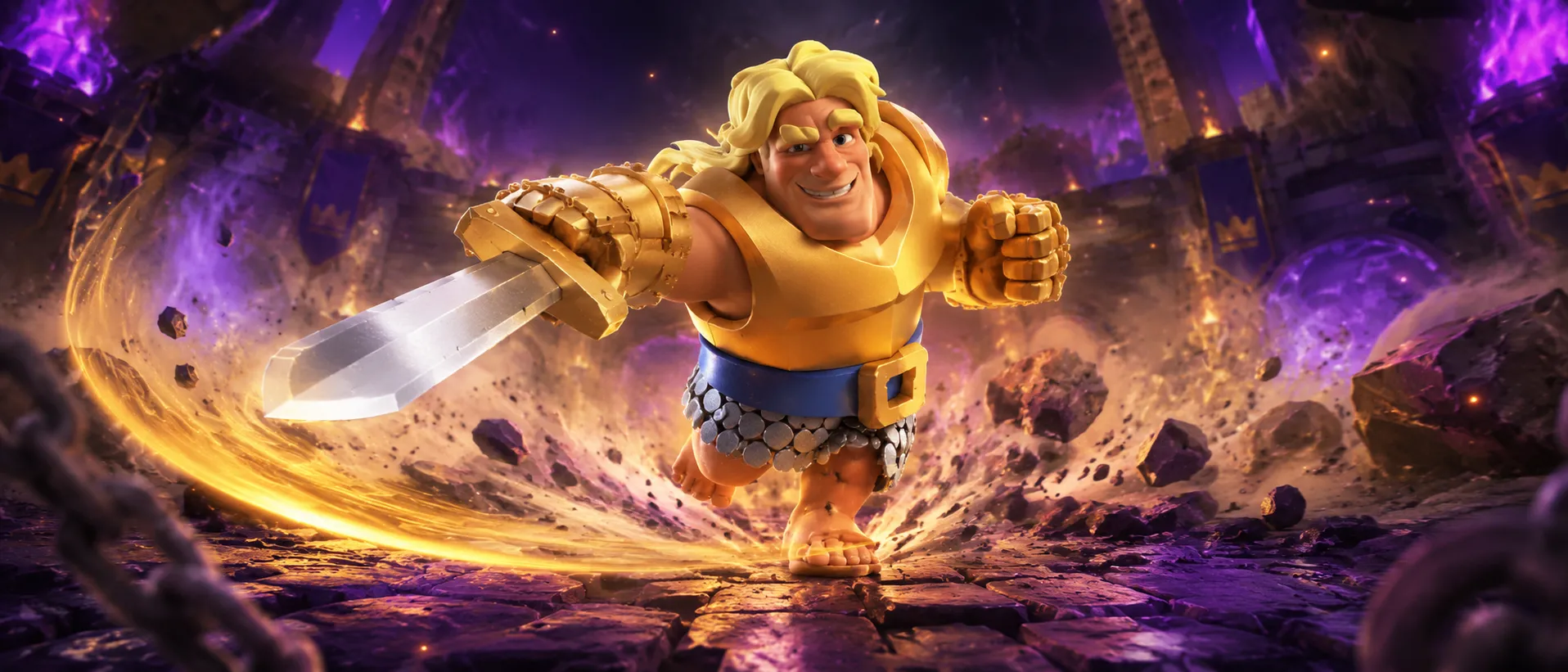 Clash Royale Champion Golden Knight