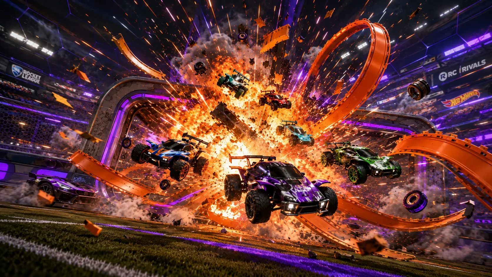 Hot Wheels RC Rivals Goal Explosion