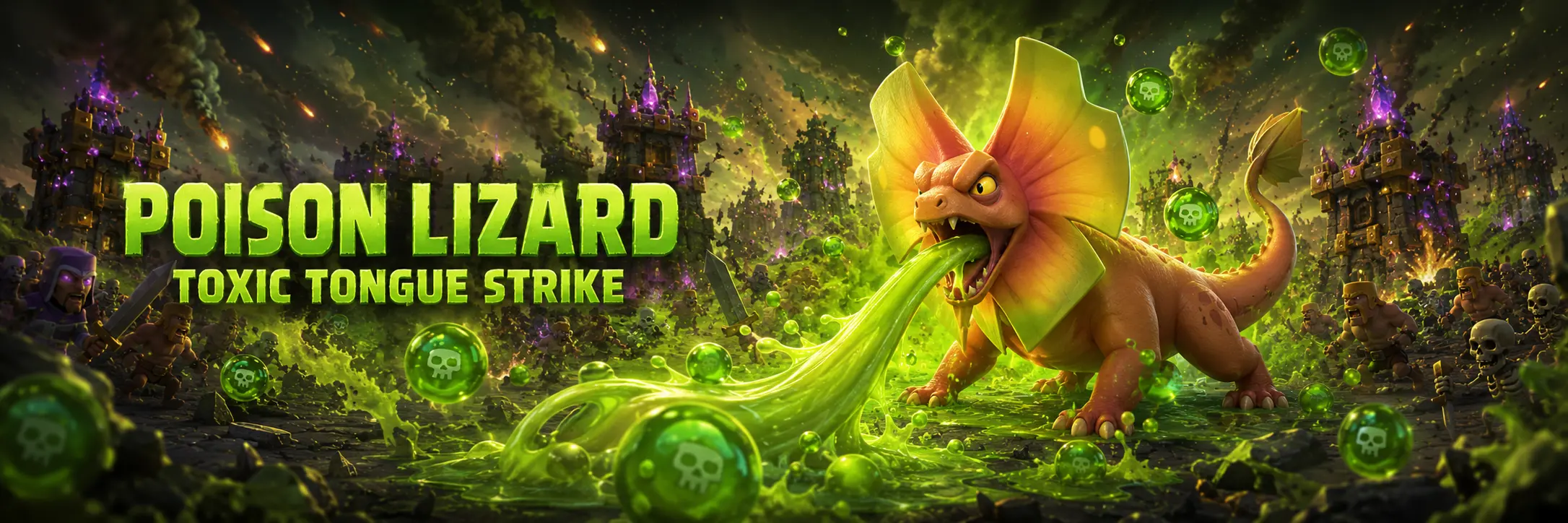 Poison Lizard pet in COC