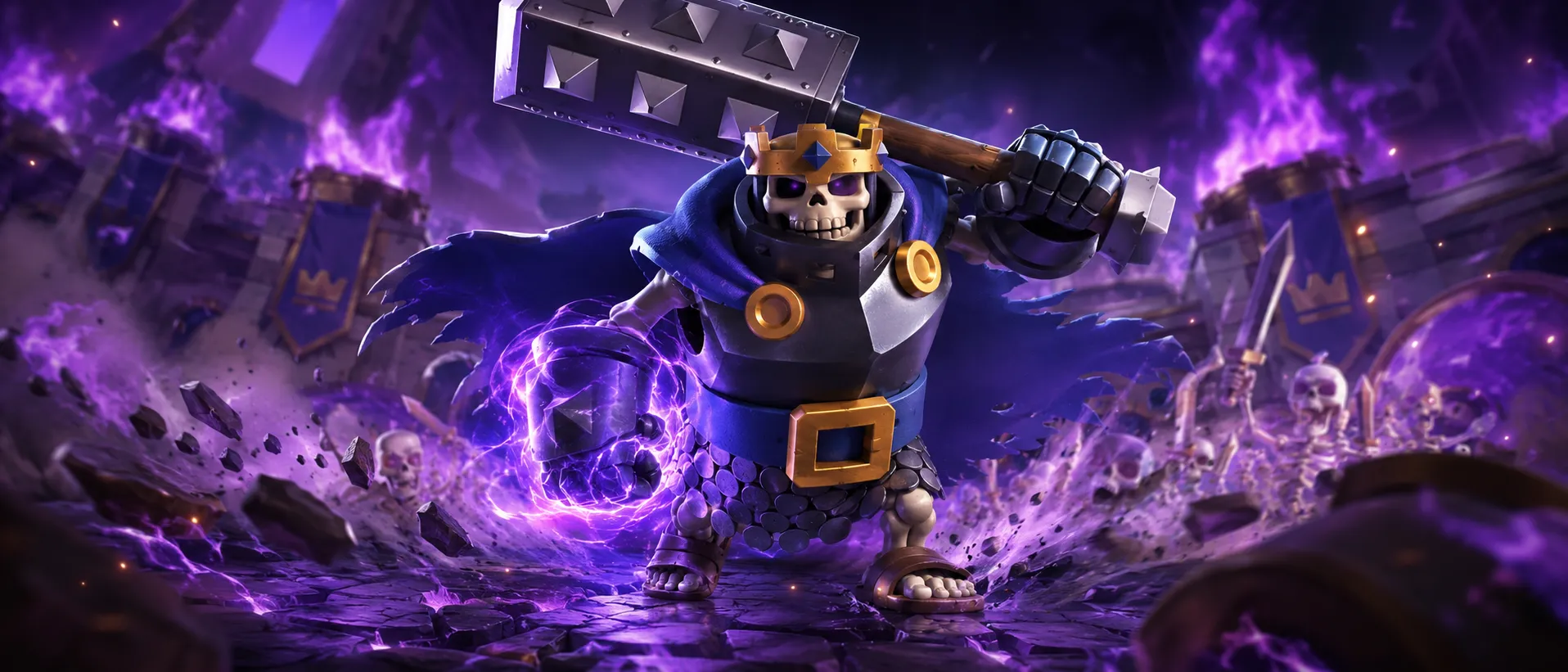 Clash Royale Champion Skeleton King