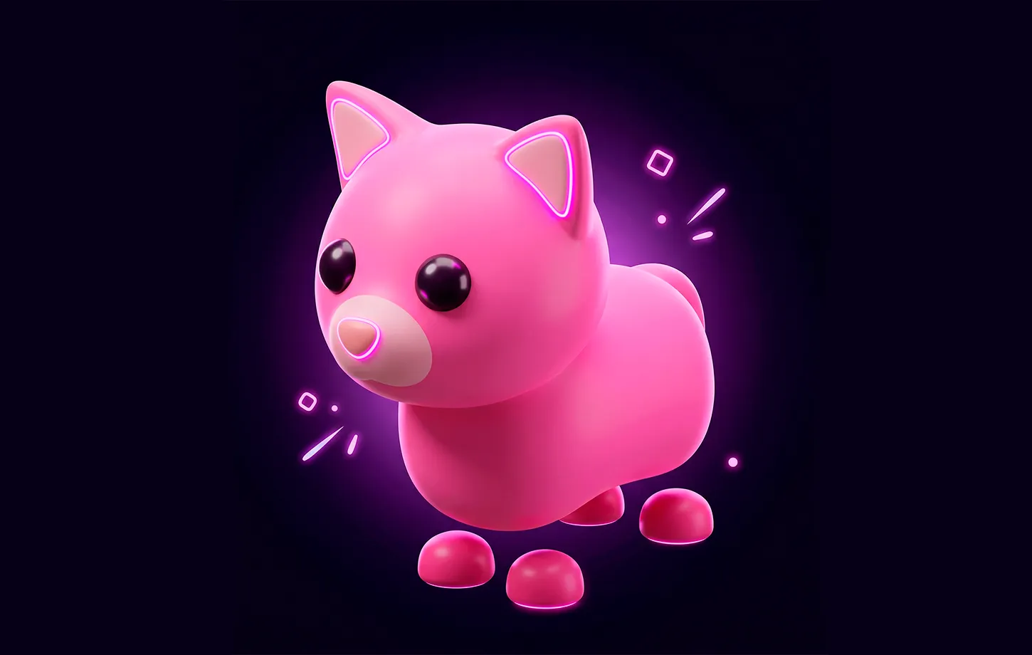 Pink cat rare pet in Adopt me